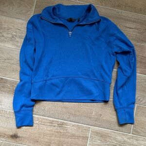 Danskin Women's Vibrant Blue Quarter-Zip Sweatshirt